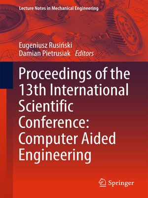 cover image of Proceedings of the 13th International Scientific Conference
